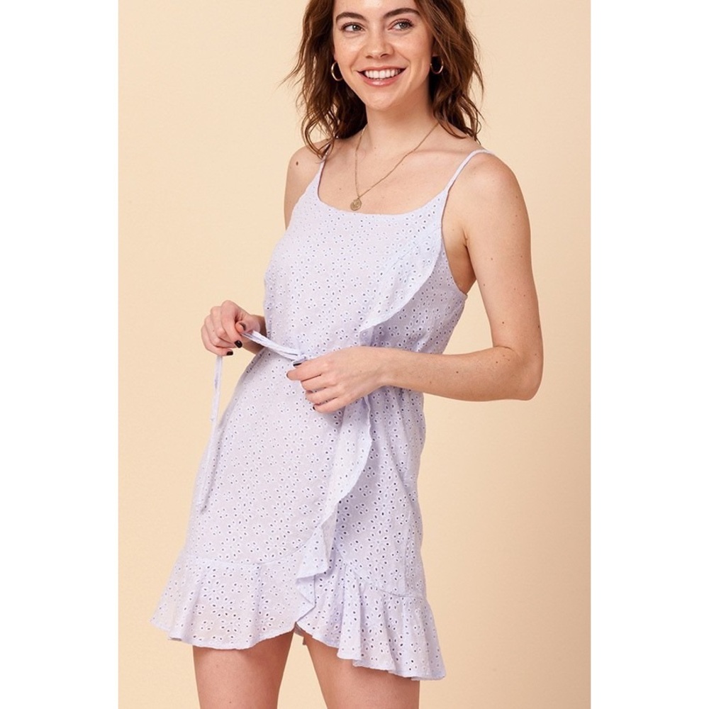 🌀💜EYELET WRAPPED DRESS!💗